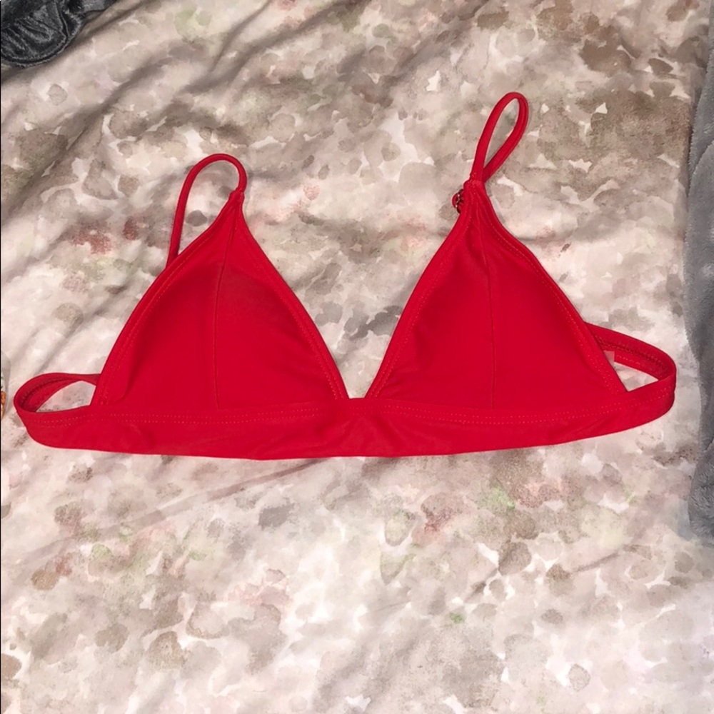Zaful red bathing suit top
